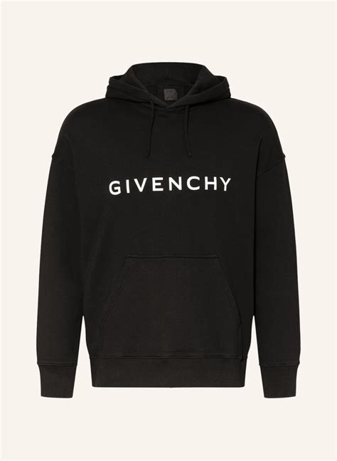 givenchy pullover herren schwarz|givenchy refracted hoodie.